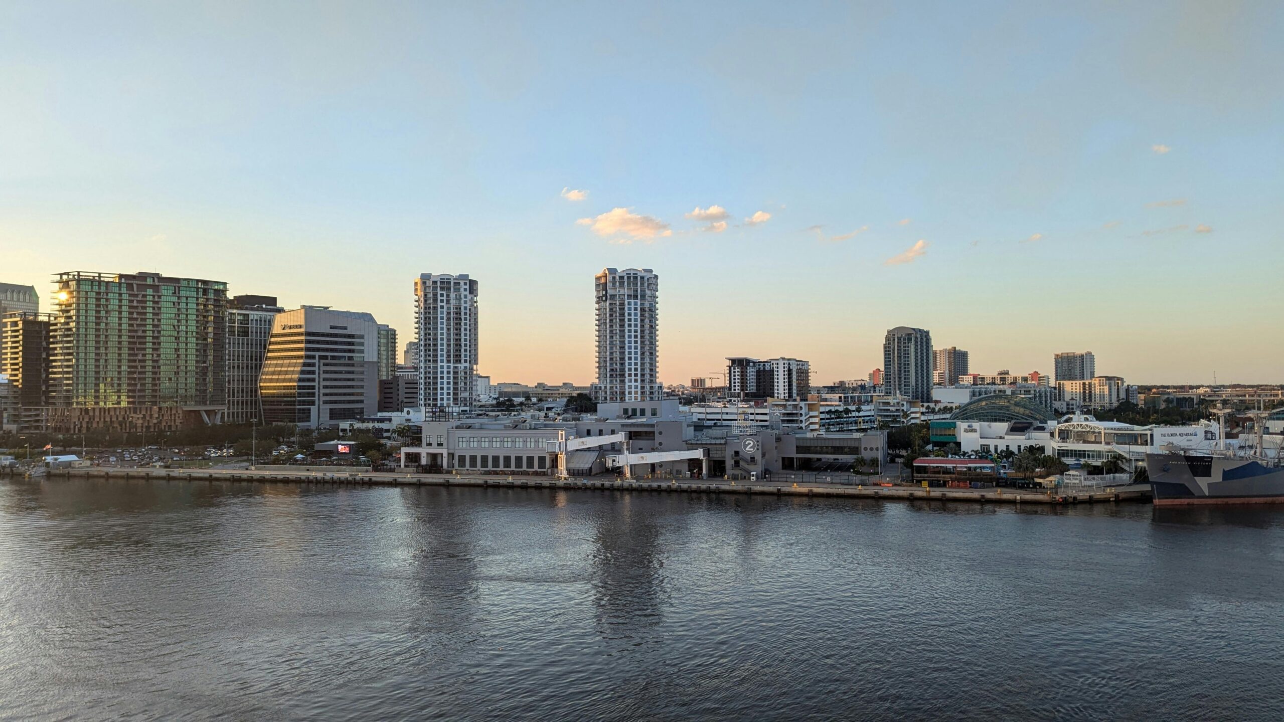 Tampa Bay skyline waterfront city view